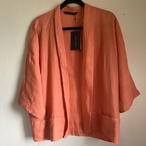 ZARA NWT Linen Kimono Jacket